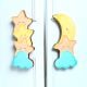 Handcrafted Acacia Wood Star Moon Cupboard Handles Set